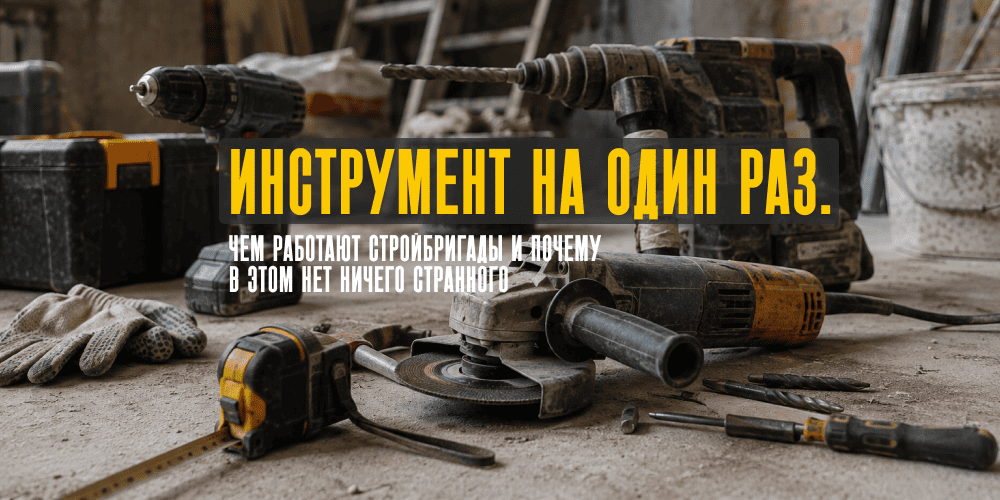 Инструмент на один раз. Чем работают стройбригады и почему в этом нет ничего